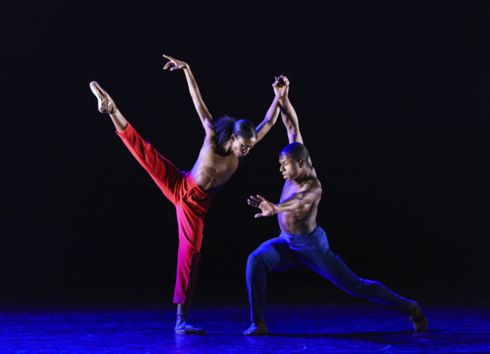 Cira Robinson & Jose Alves of Ballet Black performing in CLICK! by Sophie Laplane