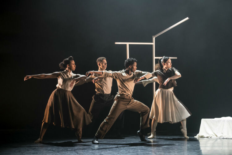 The Ballet Black Company performing in Cathy Marston's The Suit