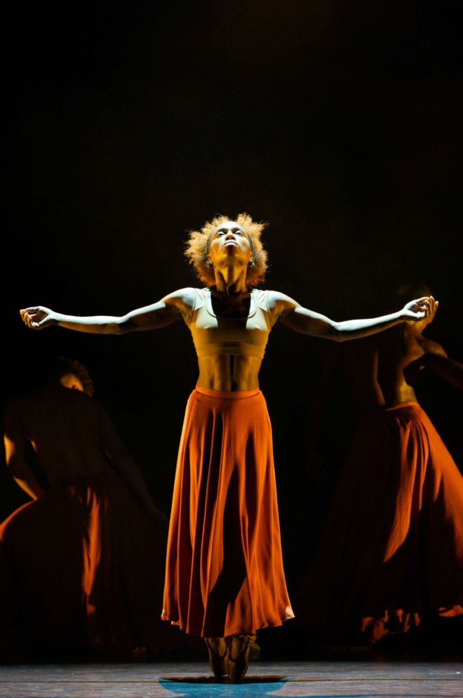 Marie Astrid Mence of Ballet Black performing 'WASHA' by Mthuthuzeli November