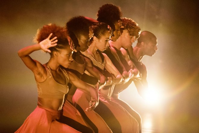 The Ballet Black company performing WASHA: The Burn From The Inside by Mthuthuzeli November