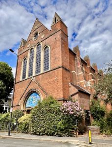 Ballet Black front entrance in Holy Innocents Church, Paddenswick Road Hammersmith W6 0UB